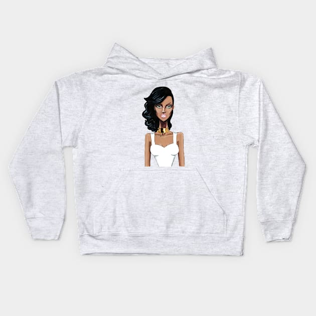 Rihanna Kids Hoodie by armandmehidri